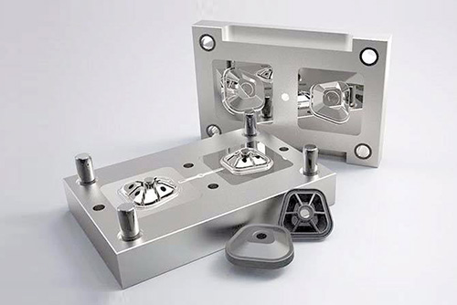 The formation of precision mold parts in the mold